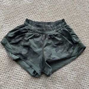 Lululemon Camo Hotty Hot Shorts Size 2